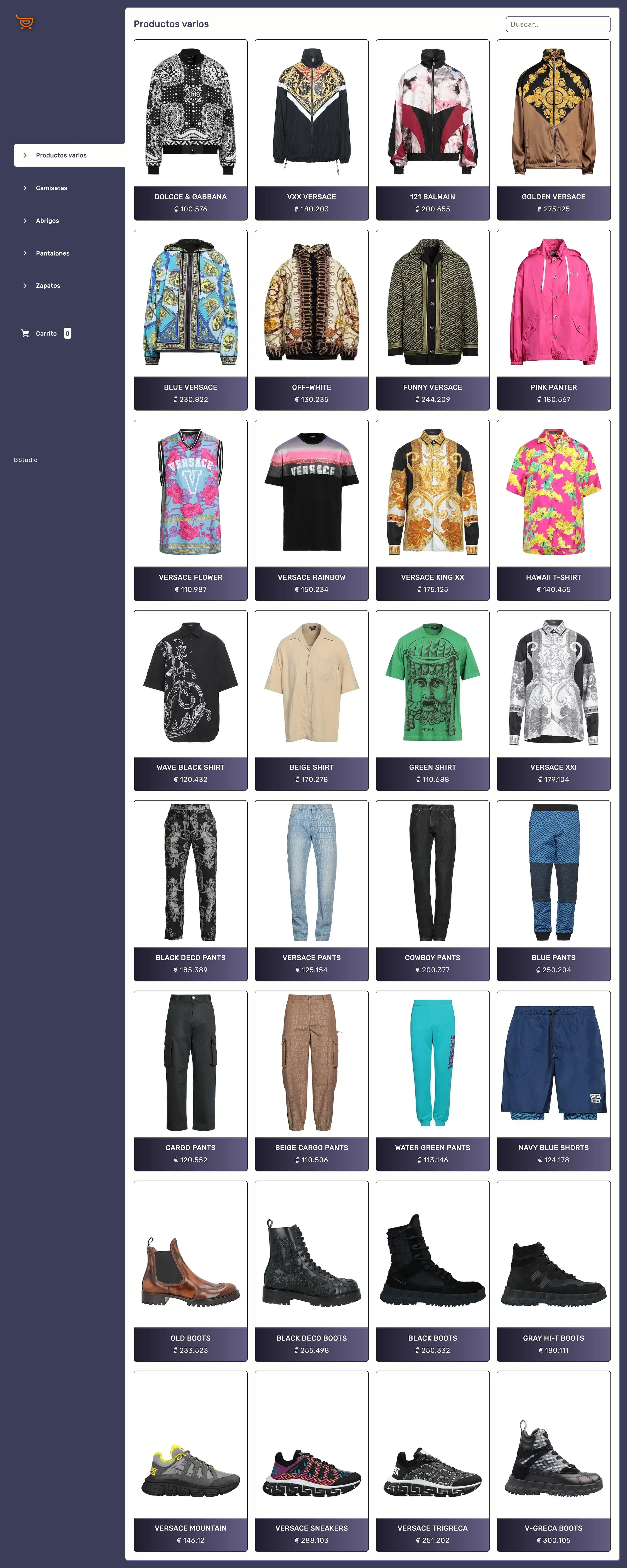 Clothing Store Website Preview